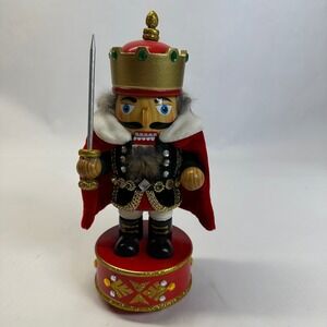 Holiday Lane King Nutcracker Musical Wish You a‎ Merry Christmas Decor